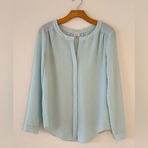Babaton by Aritzia Bergen Blouse in Mint Blue